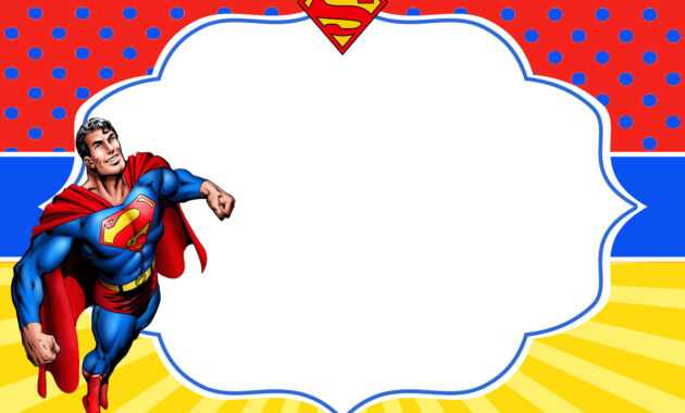 Free Superhero Superman Birthday Invitation Templates – Bagvania with regard to Superman Birthday Card Template