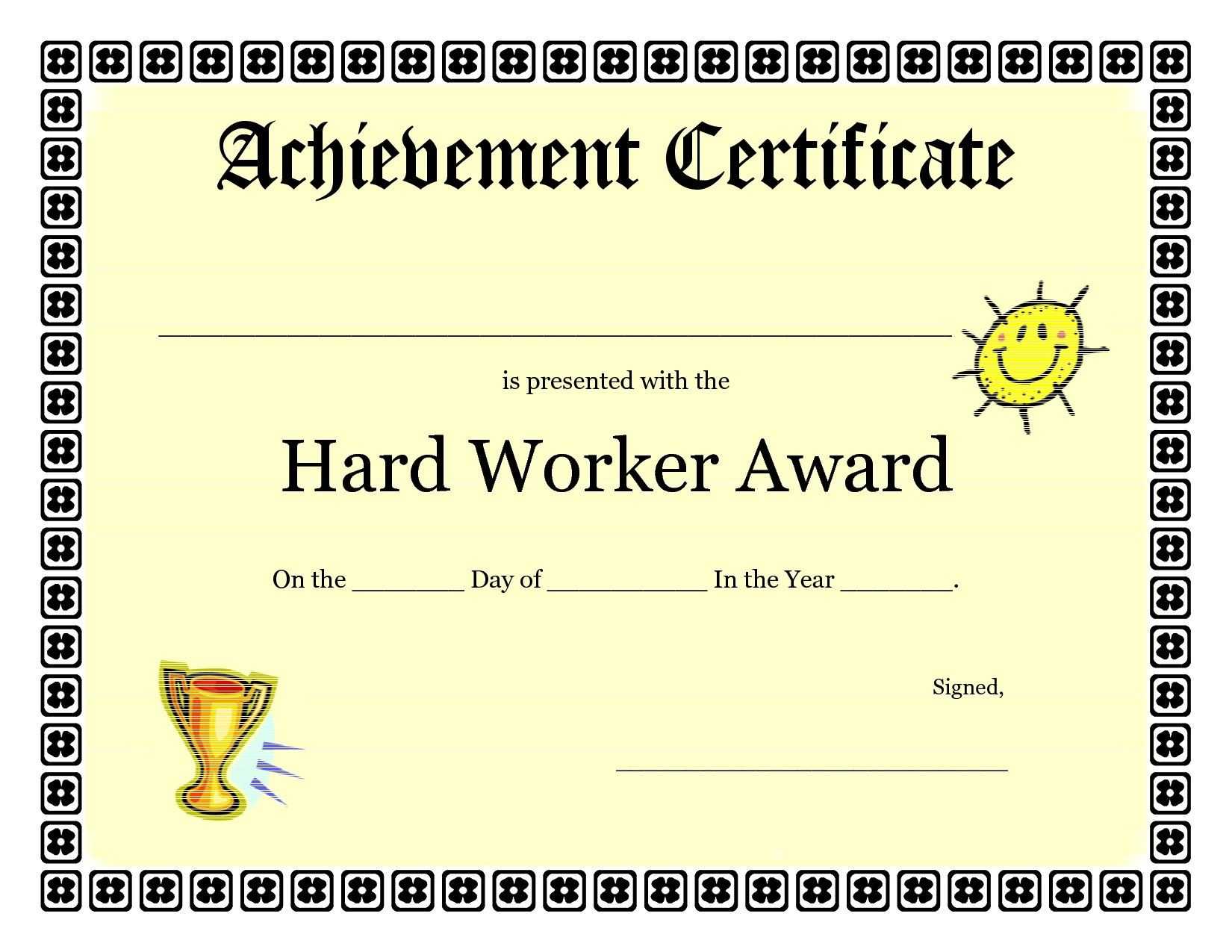 Free Vbs Certificate Templates New Printable Achievement Inside Free Vbs Certificate Templates