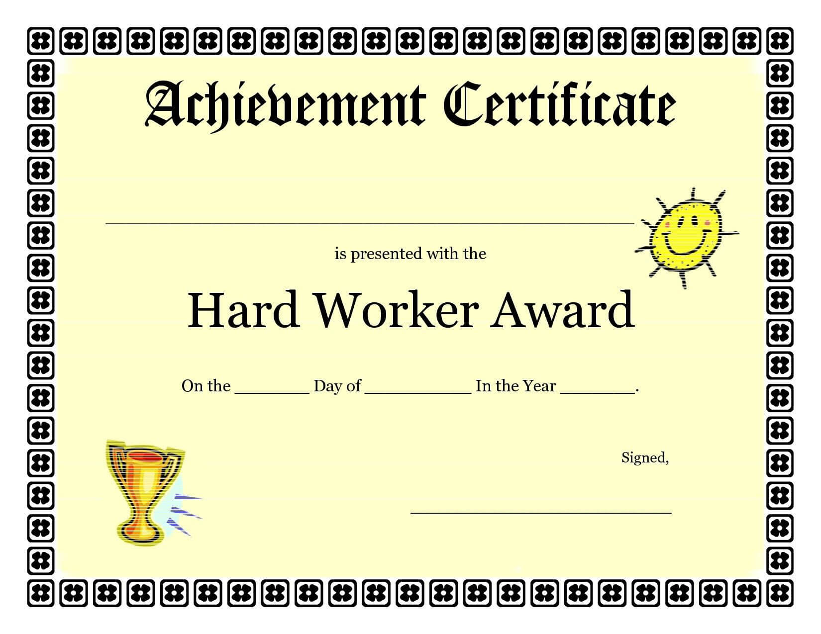 Free Vbs Certificate Templates New Printable Achievement Within Vbs Certificate Template