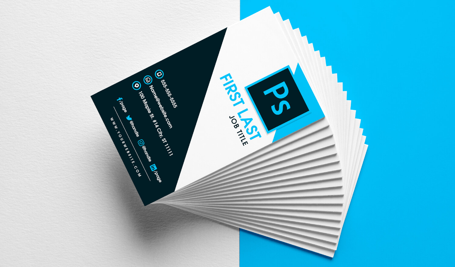 Free Vertical Business Card Template In Psd Format With Regard To Name Card Design Template Psd
