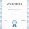 Free Volunteer Appreciation Certificates — Signup Throughout Volunteer Award Certificate Template