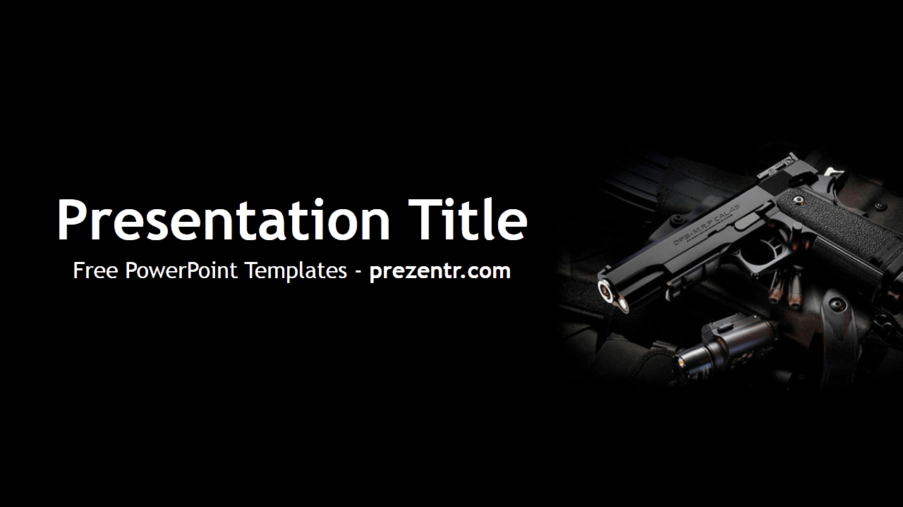 Free Weapon Powerpoint Template - Prezentr Powerpoint For Depression Powerpoint Template