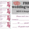 Free Wedding Rsvp &amp; Response Card Template Templat | Free inside Free Printable Wedding Rsvp Card Templates