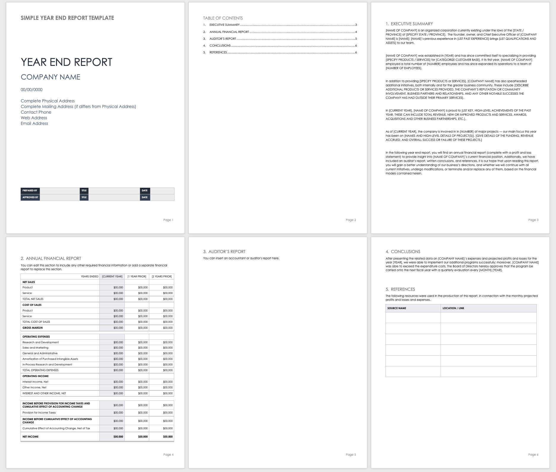 Free Year End Report Templates | Smartsheet For State Report Template