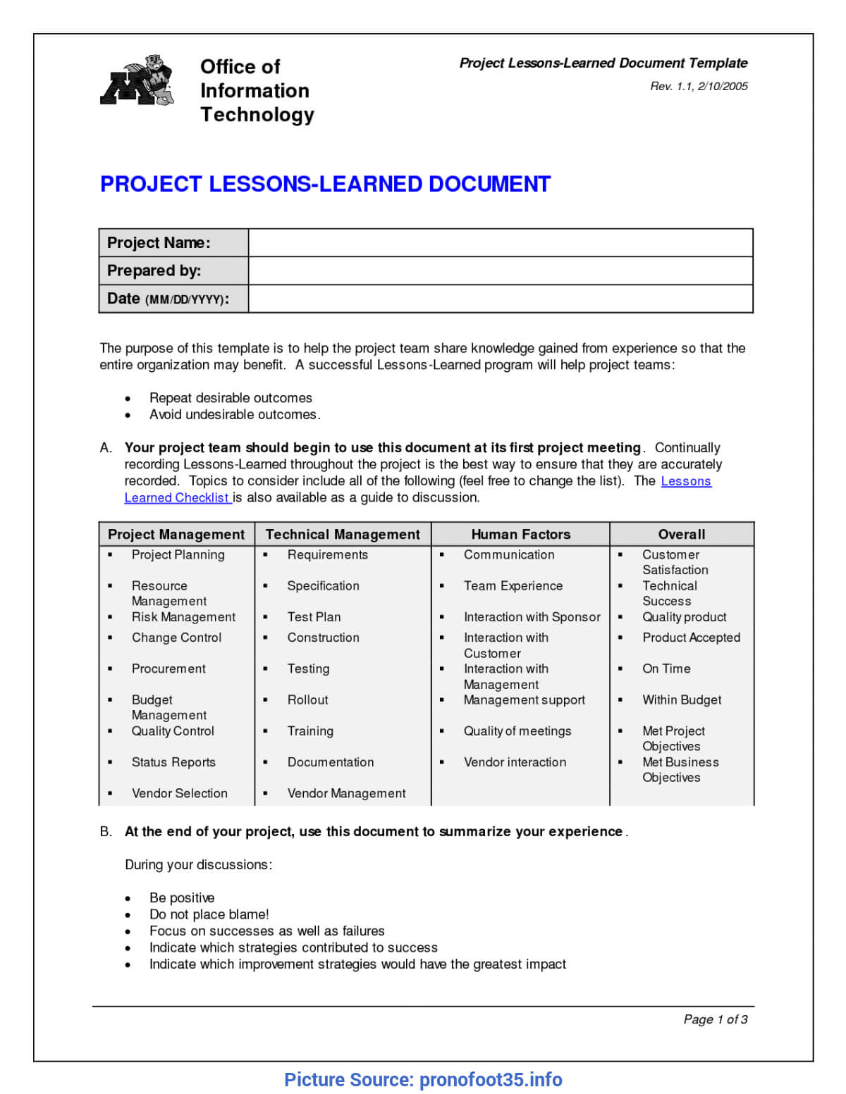 Fresh Project Management Lessons Learned Report Lessons With Regard To Project Management Final Report Template