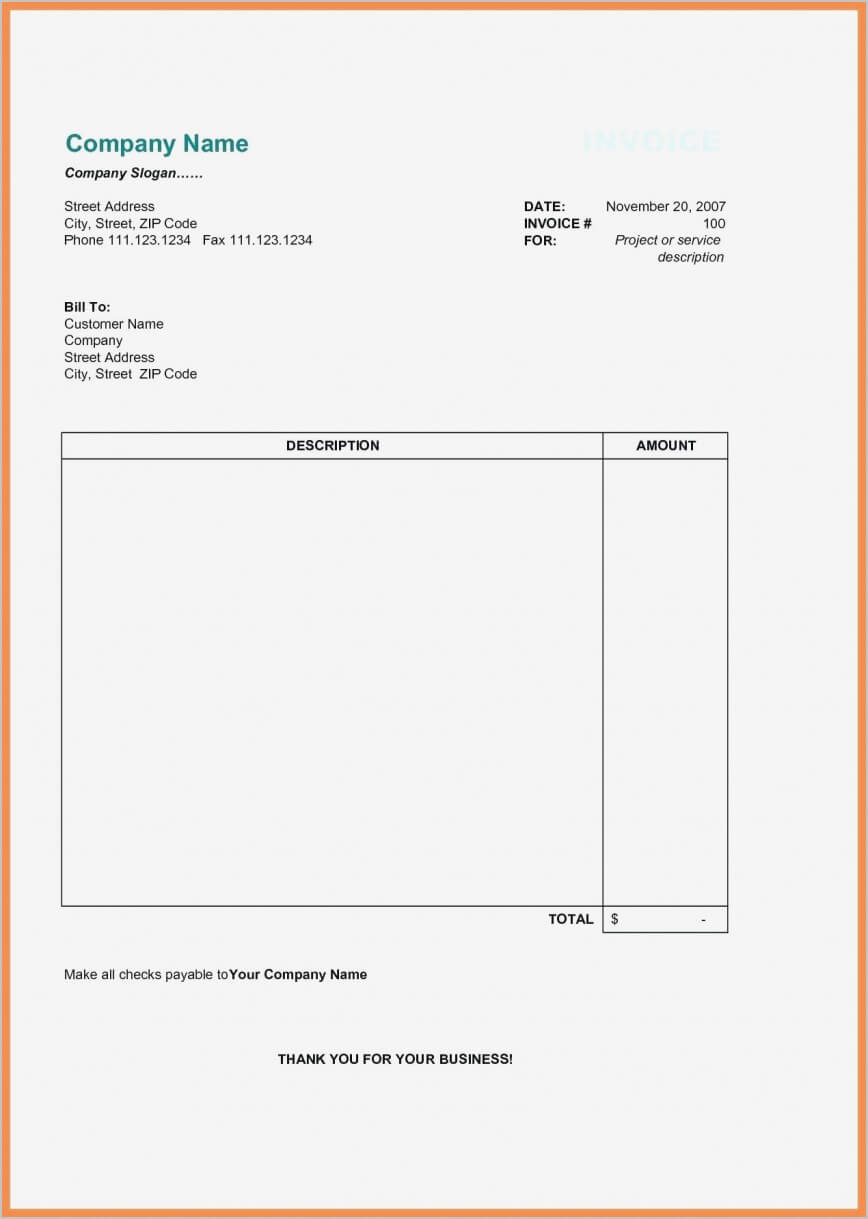 Frightening Free Invoice Template Microsoft Word 2010 Ideas Inside Invoice Template Word 2010