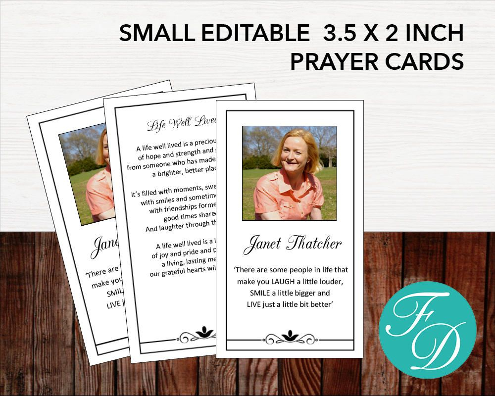 Funeral Prayer Card | Memorial Ideas | Funeral Ideas Pertaining To Prayer Card Template For Word