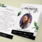 Funeral Program Editable Template, Printable Funeral Within Memorial Brochure Template