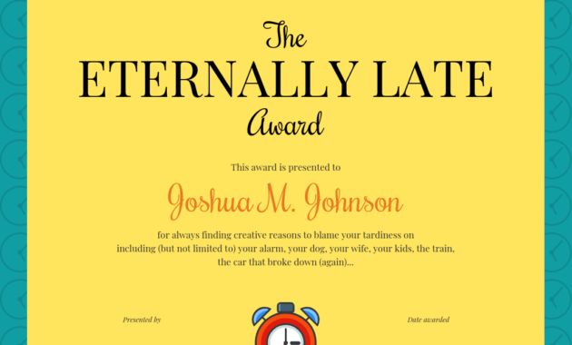 Funny Certificate Template inside Funny Certificate Templates