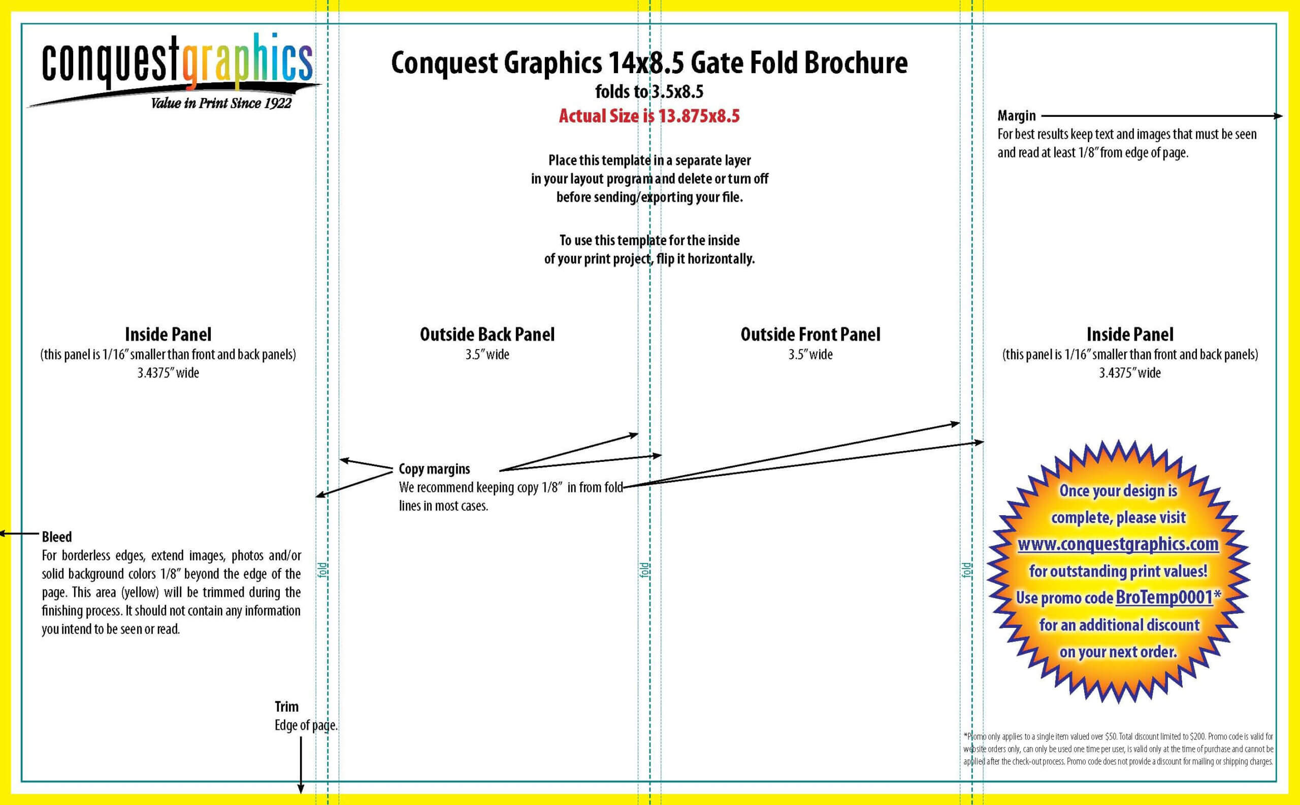 Gate Fold Brochure Template | Brochure Template, Templates Pertaining To Gate Fold Brochure Template