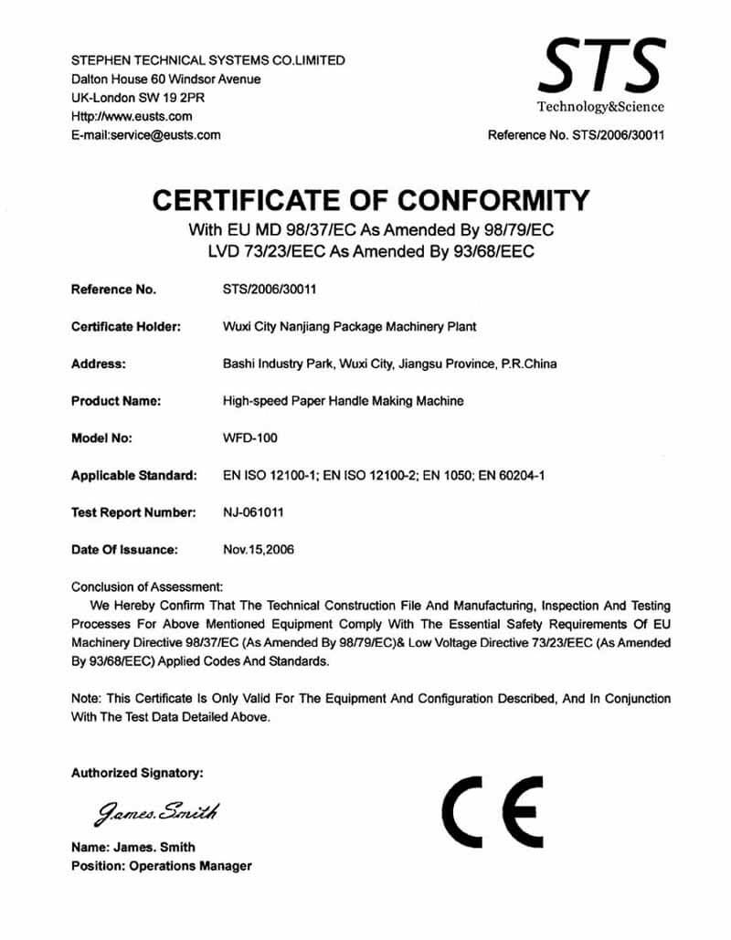 General Certificate Of Conformity Template | Curriculum Intended For Certificate Of Conformity Template