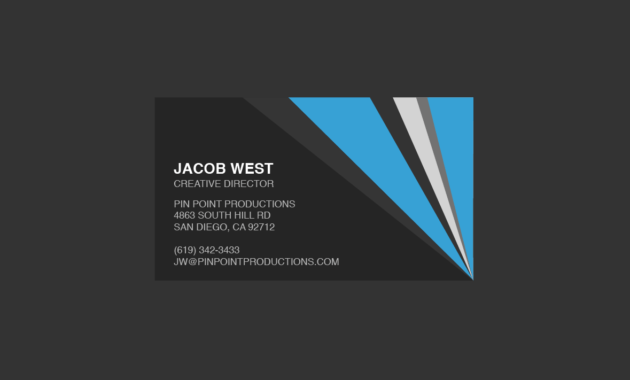 Generic Business Card Template ] - Elegant Classy Blue throughout Generic Business Card Template