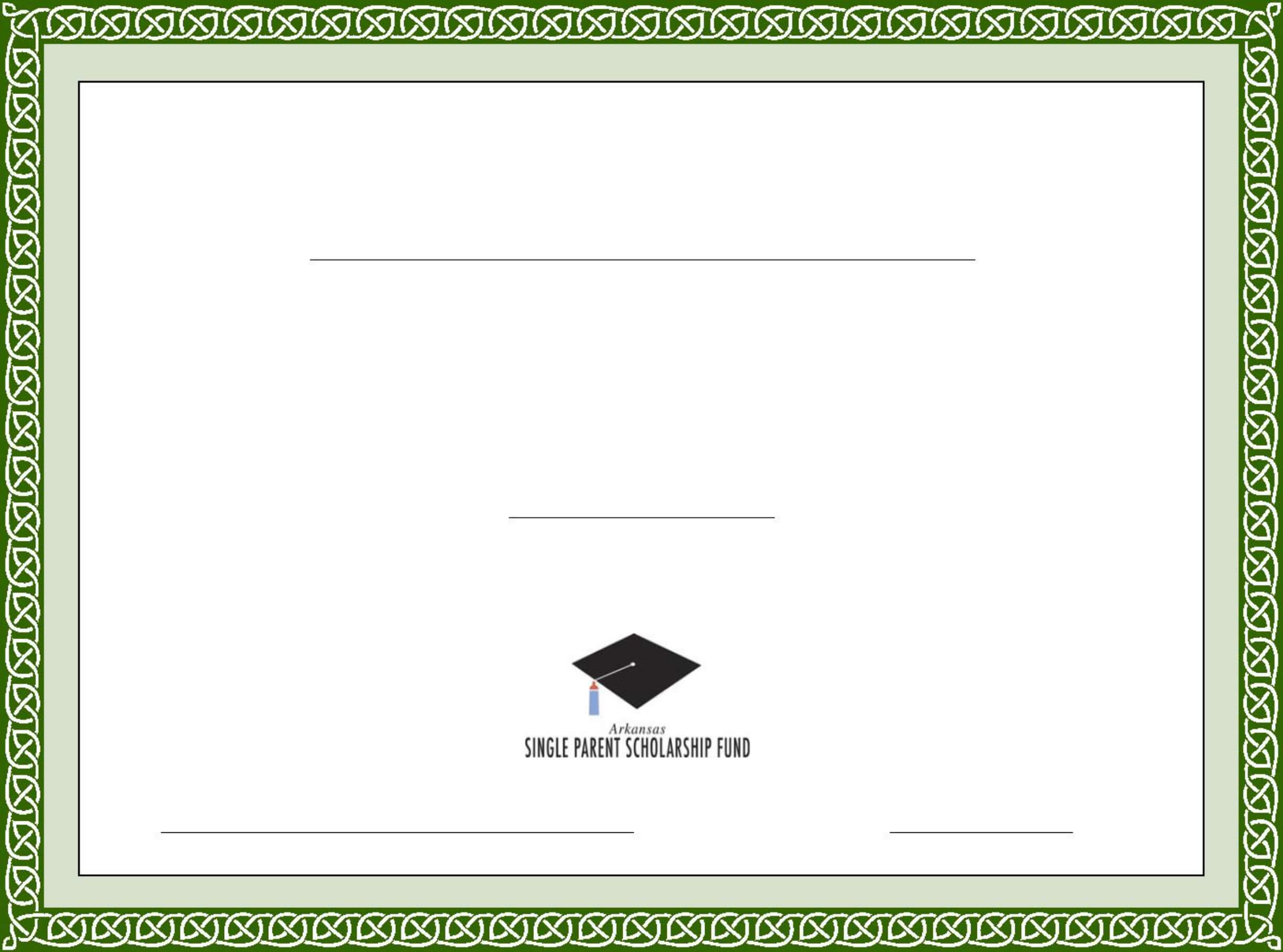 Generic Scholarship Certificate Template Free Download Regarding Generic Certificate Template