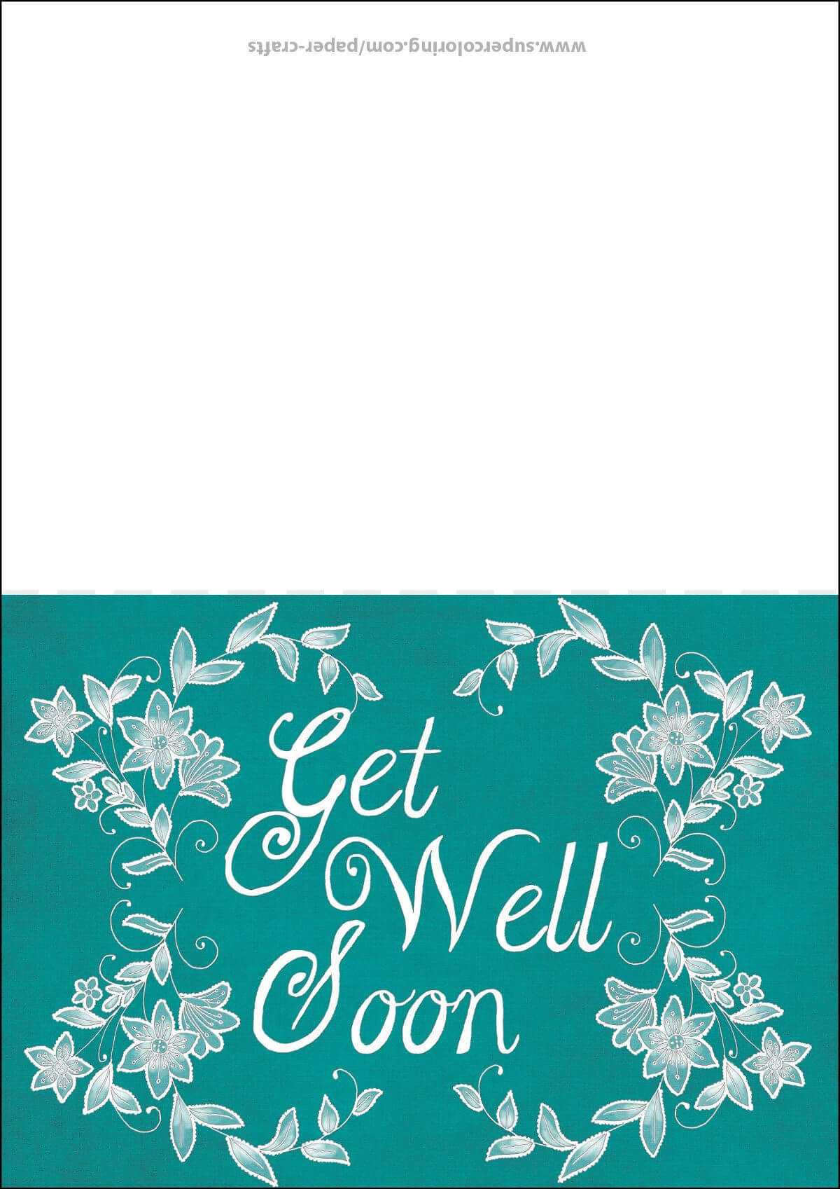 Get Well Soon Card Template | Free Printable Papercraft Pertaining To Get Well Card Template