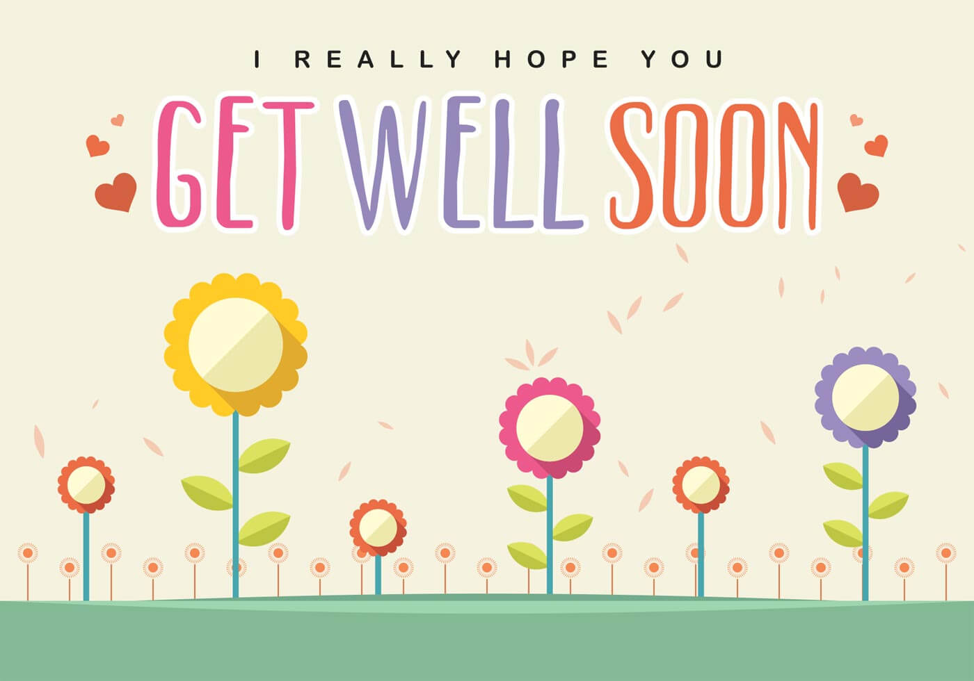 Get Well Soon Card Vector – Download Free Vectors, Clipart Intended For Get Well Card Template