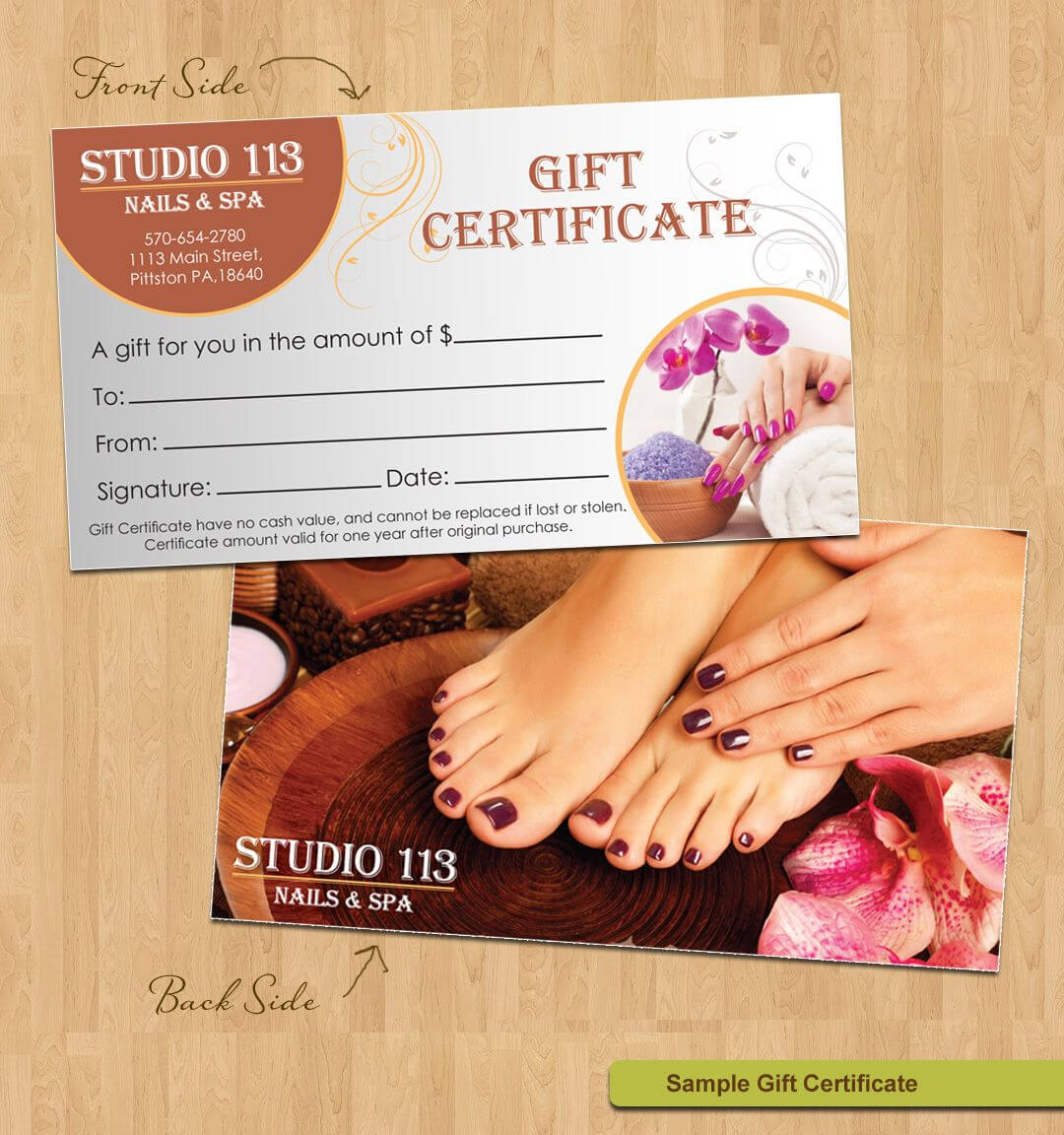 Gift Certificate For Viva Nails In Brentwood | Nail Salon Regarding Nail Gift Certificate Template Free
