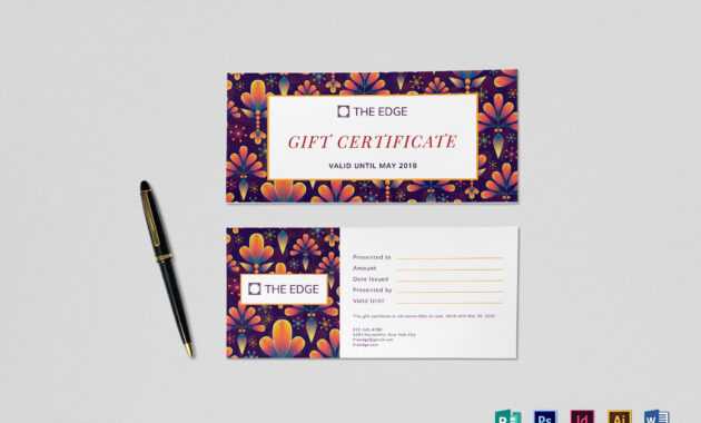 Gift Certificate Template in Indesign Gift Certificate Template