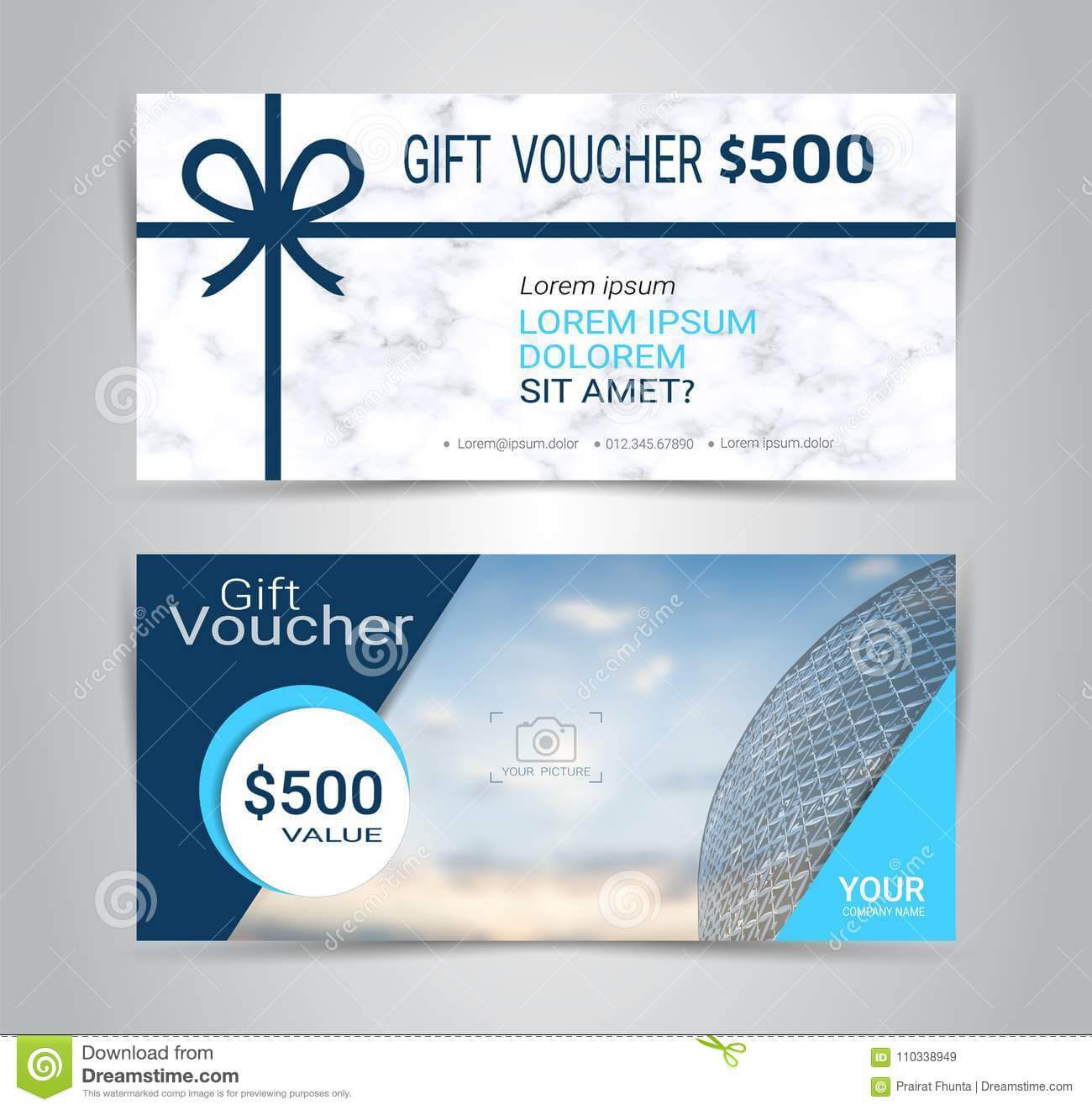 Gift Certificates And Vouchers Template. Stock Vector Regarding Company Gift Certificate Template