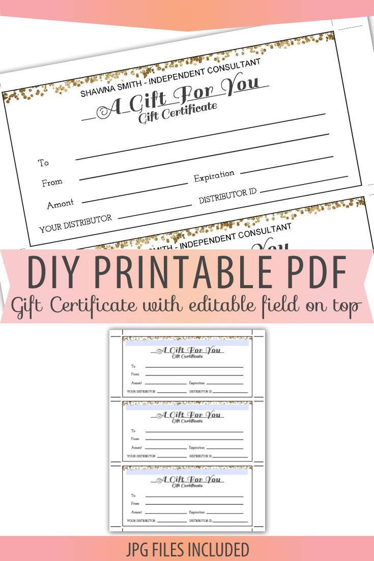 Gift Certificates Cosmetics Makeup Form Sheet Letter Size With Sales Certificate Template