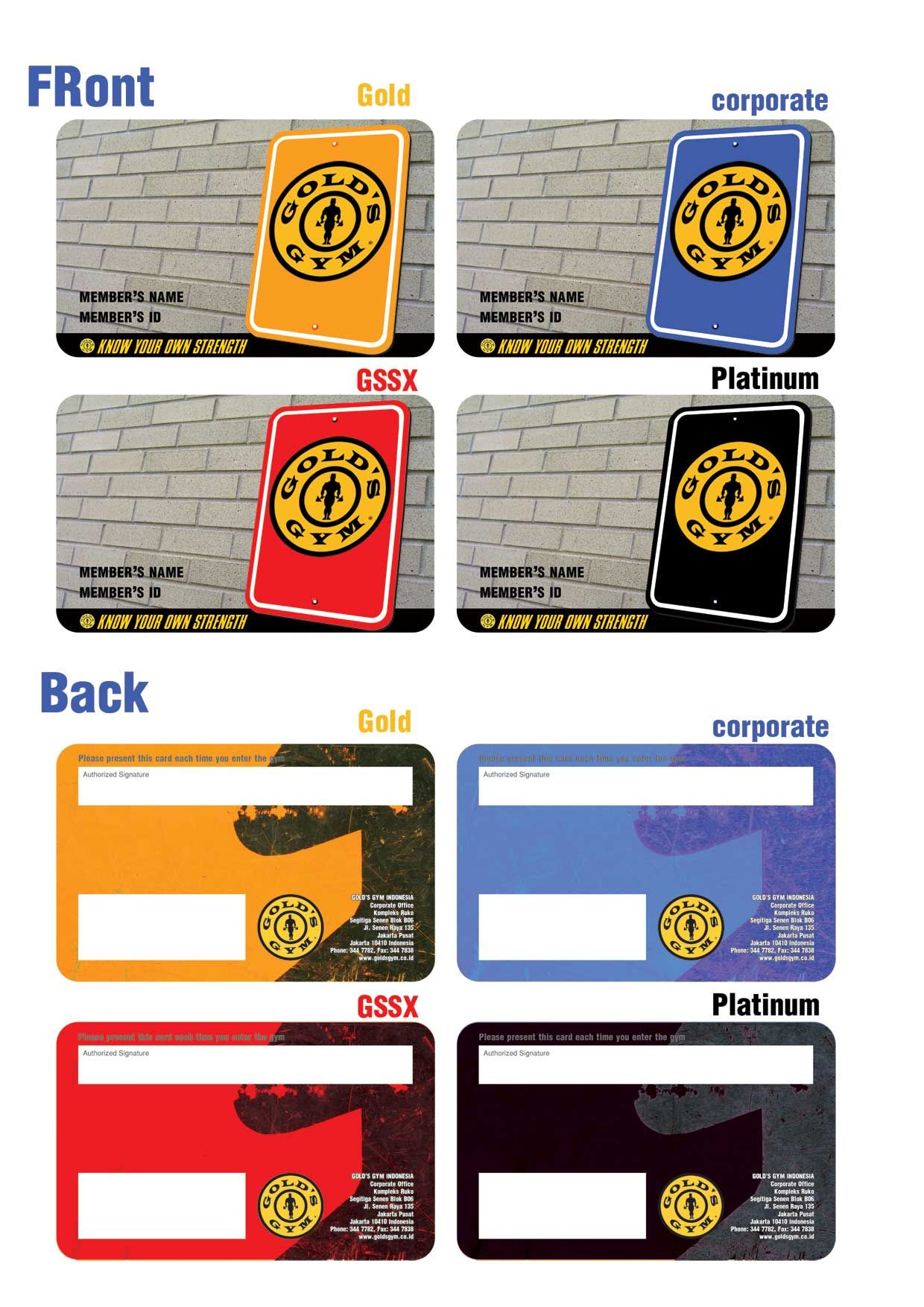 Gold Gym Membership Card With Regard To Gym Membership Card Template