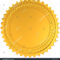 Golden Award Medal Blank Seal Luxury Stock Illustration 77350795 Pertaining To Blank Seal Template