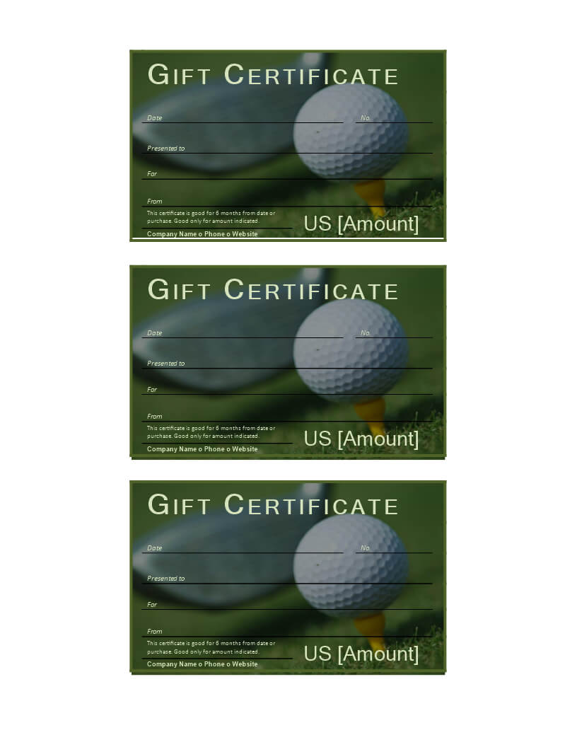Golf Gift Certificate – Download This Free Printable Golf With Golf Certificate Templates For Word