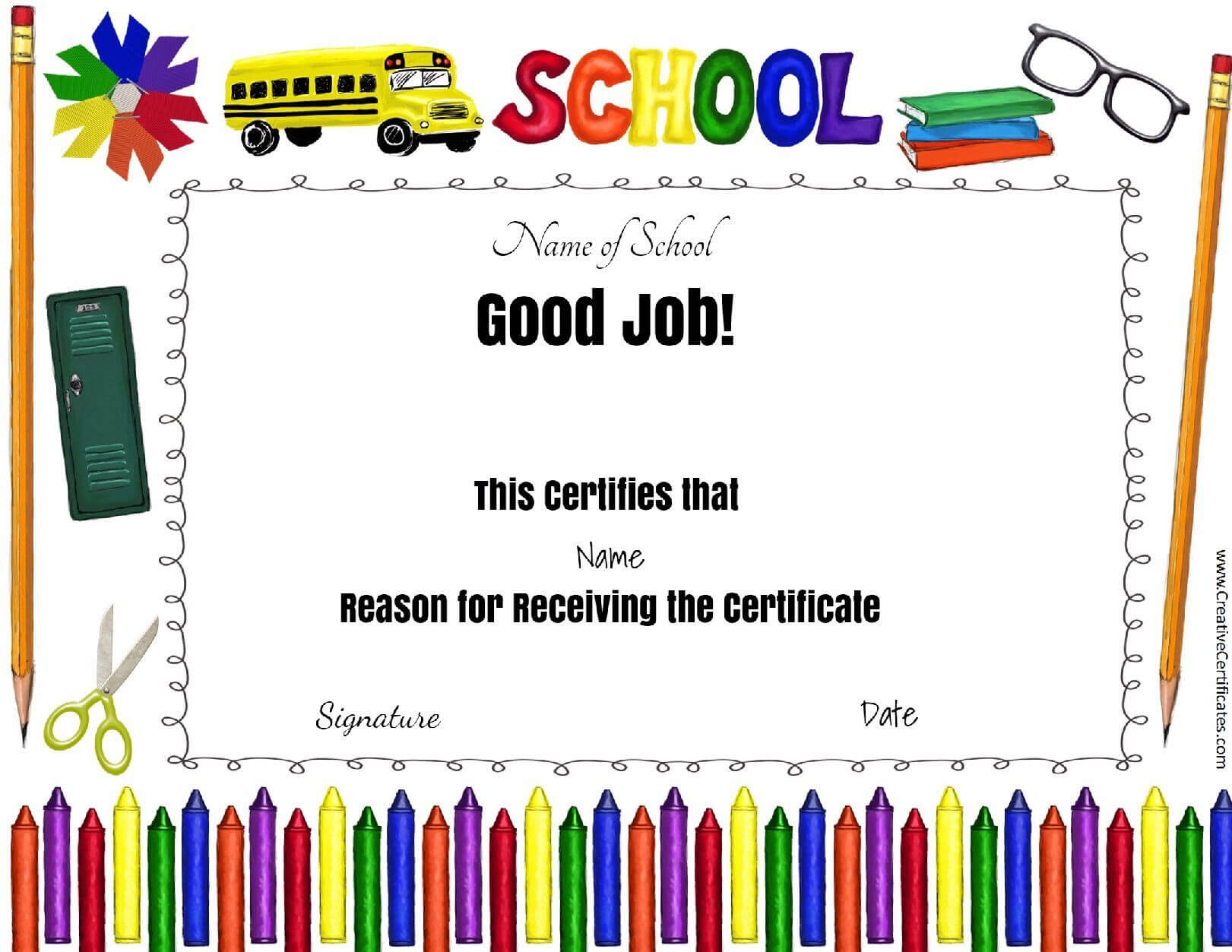 Good Job Award | Teacher Awards, Award Certificates, School Throughout Good Job Certificate Template