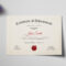 Graduation Degree Certificate Template With Graduation Certificate Template Word