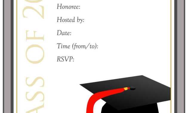 Graduation Invitation Templates - 40+ Free Graduation with Free Graduation Invitation Templates For Word