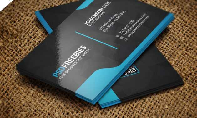 Graphic Designer Business Card Template Free Psd in Free Psd Visiting Card Templates Download