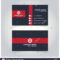 Gray And Red Business Card Template. For Web Design And Within Web Design Business Cards Templates