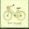 Greeting Card Template Bike Illustration Bon Stock Vector Pertaining To Bon Voyage Card Template