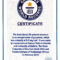 Guinness World Record Certificate Template – Zimer.bwong.co Throughout Guinness World Record Certificate Template