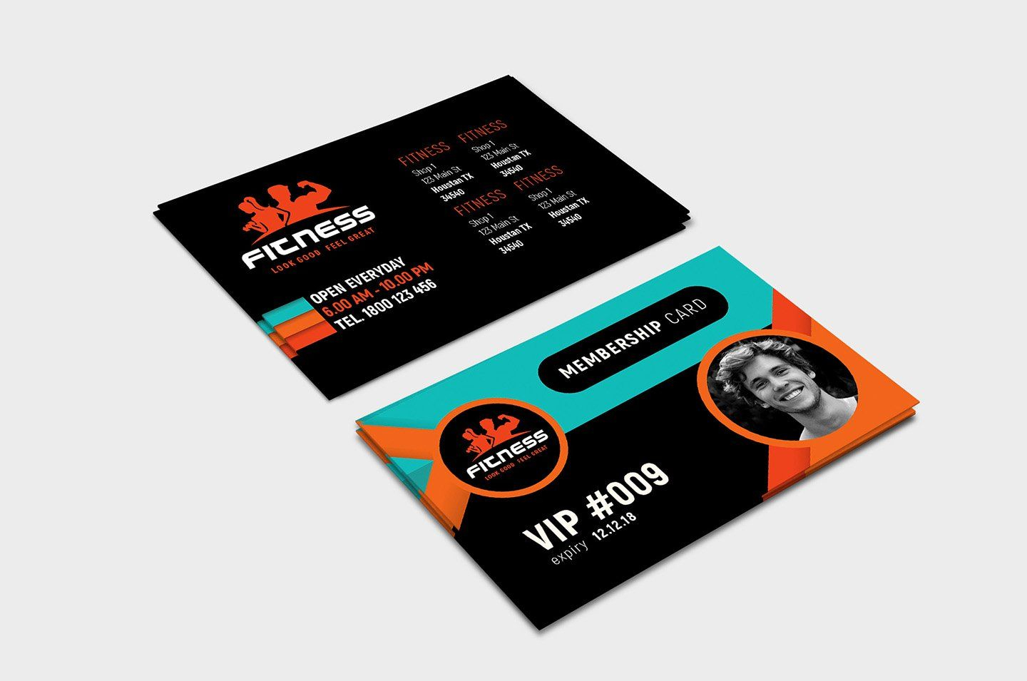 Gym Fitness Membership Card Template #ad , #ad, #illustrator Pertaining To Gym Membership Card Template