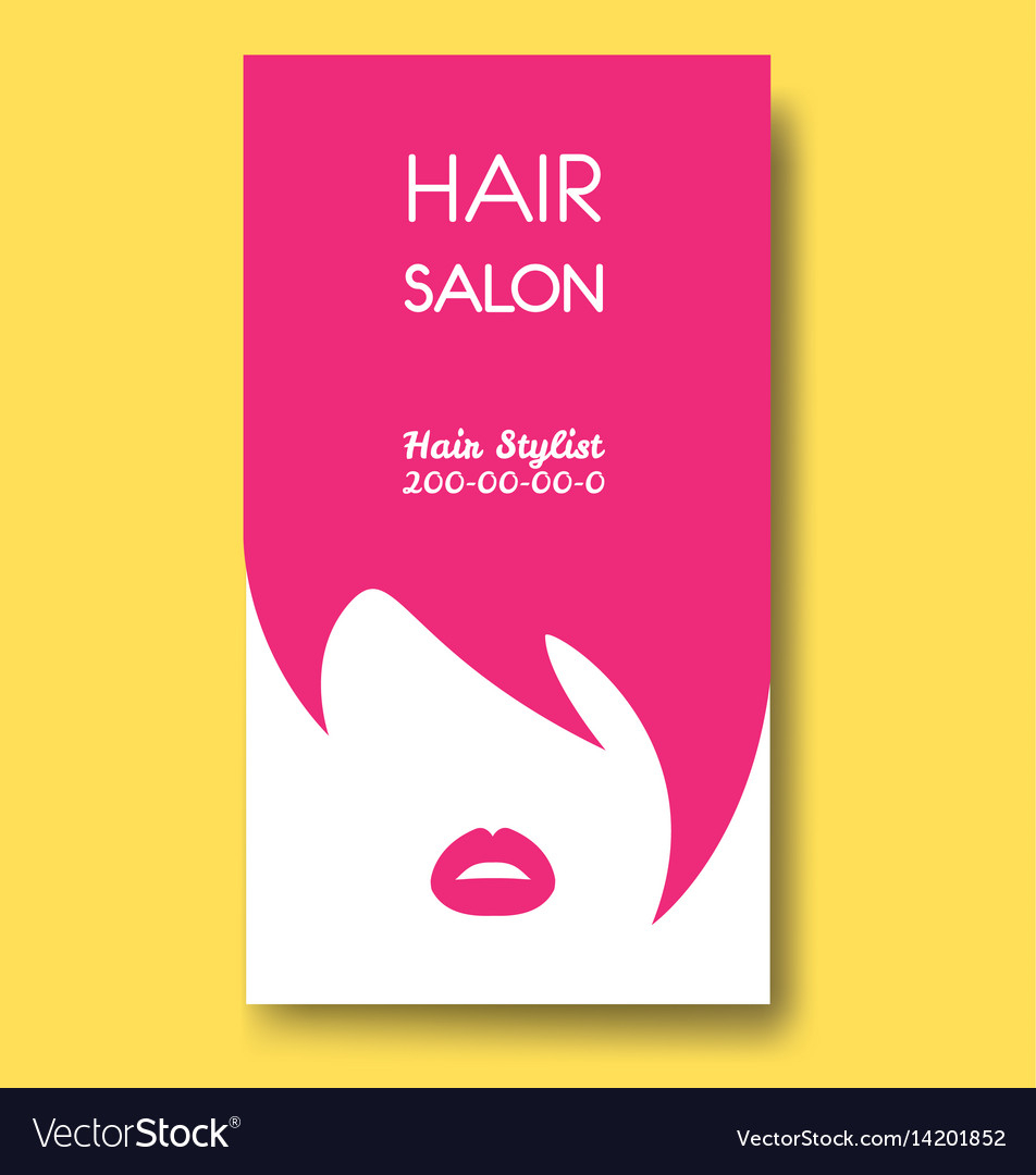 Hair Salon Business Card Templates With Pink Hair Throughout Hair Salon Business Card Template