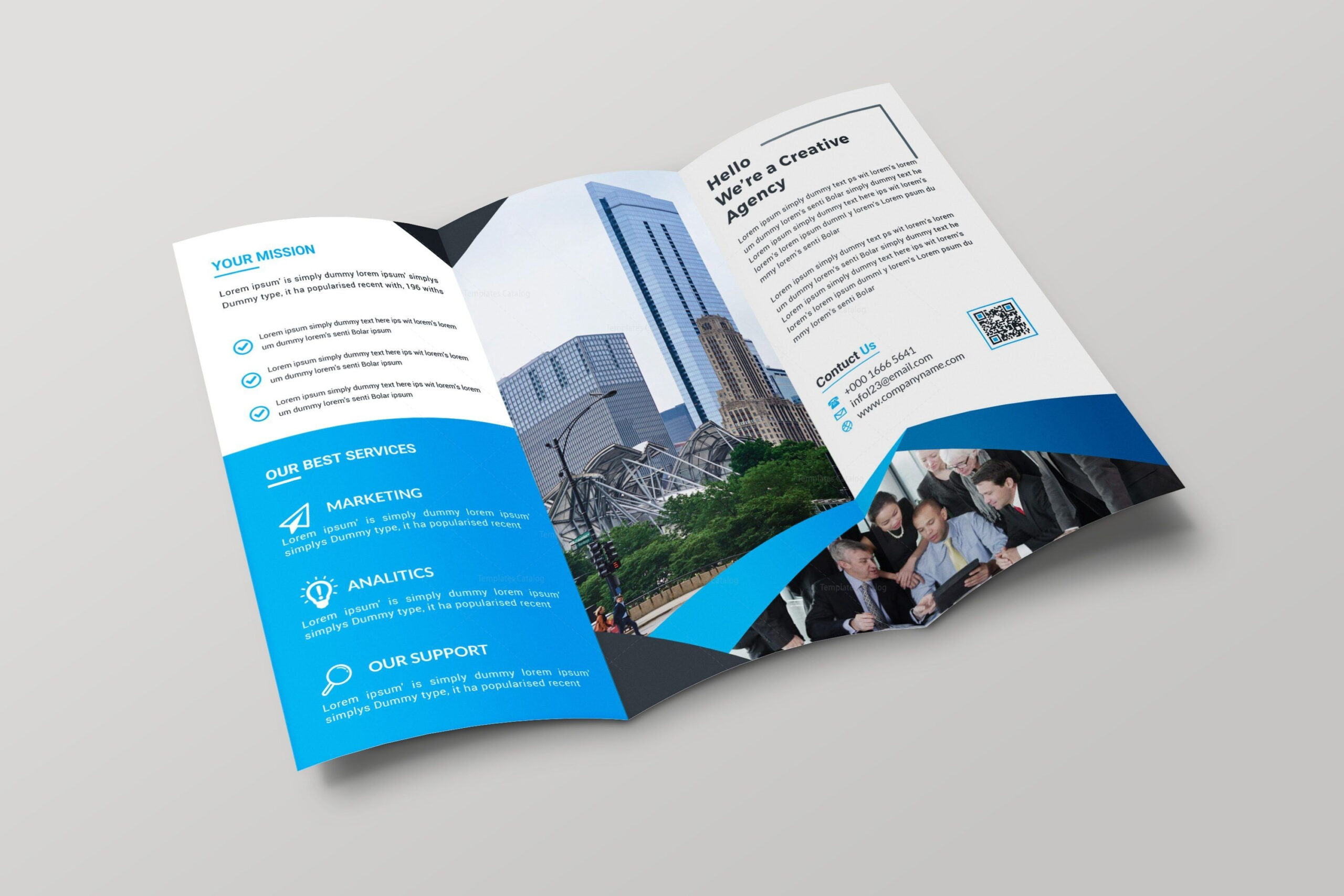 Hamburg Professional Tri Fold Brochure Design Template Regarding E Brochure Design Templates