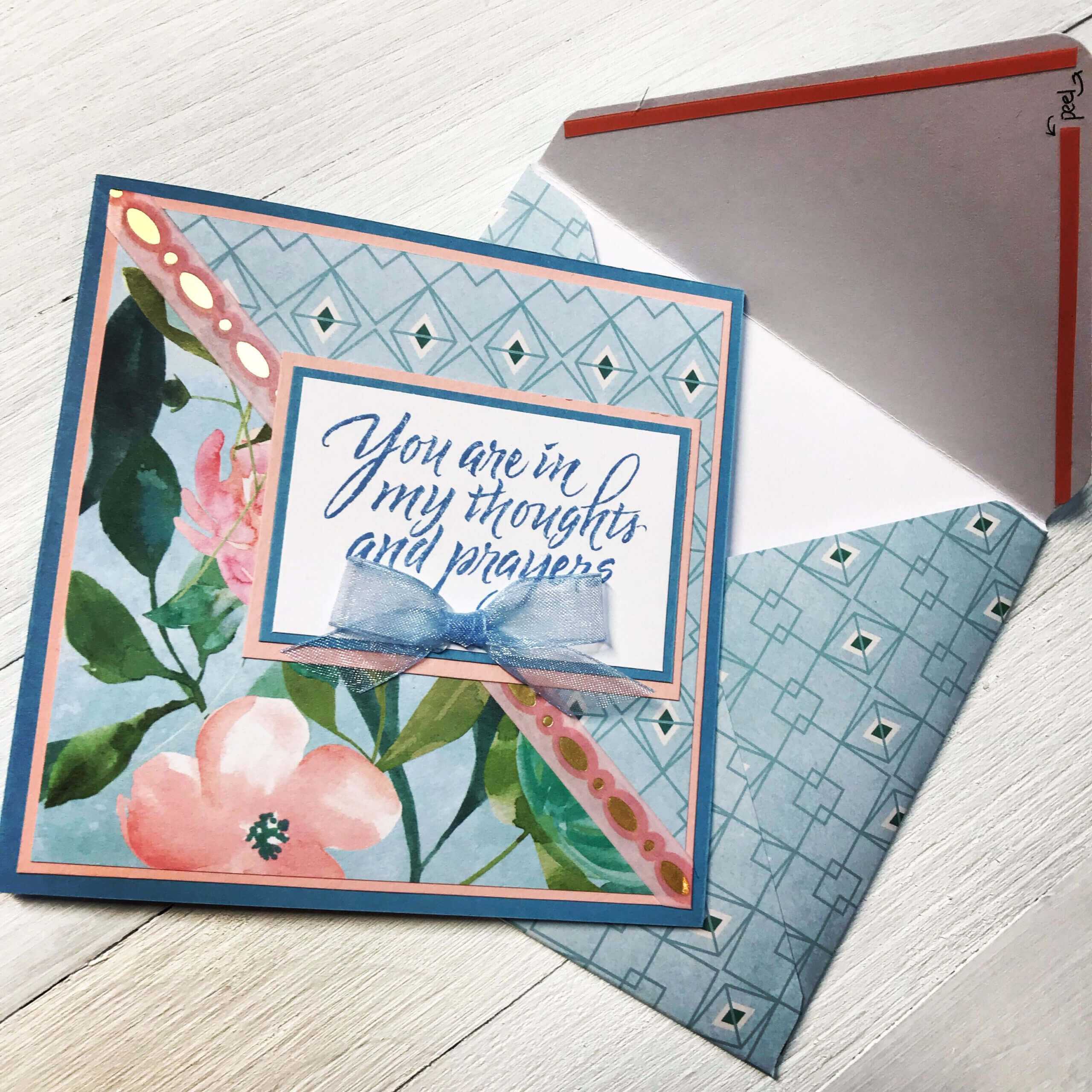 Handmade Card Using Spring Posies Paper Padrecollections Inside Recollections Card Template