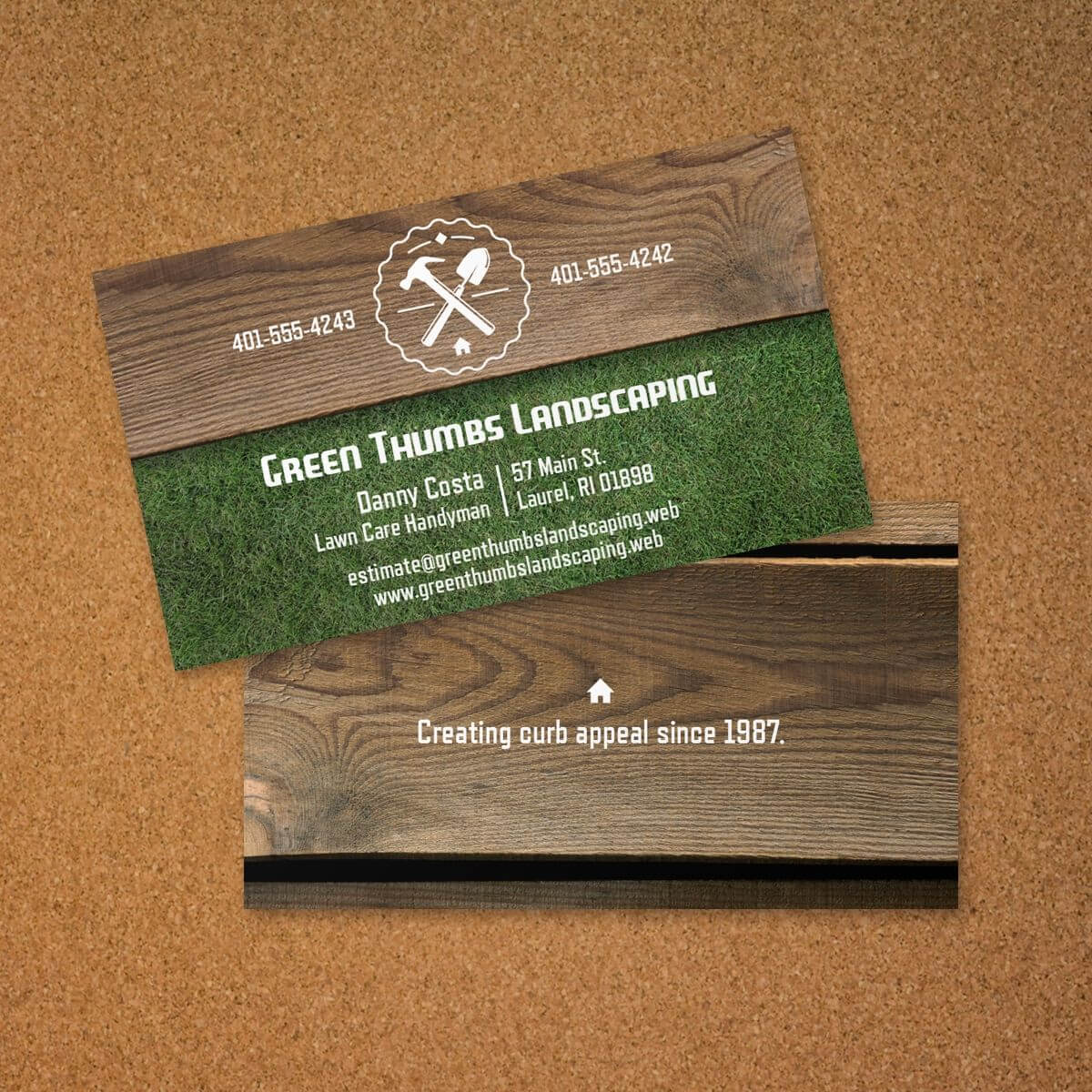 Handyman Business Card Template Image Collections With Regard To Lawn Care Business Cards Templates Free