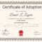 Happy Adoption Certificate Template | Adoption Certificate With Regard To Novelty Birth Certificate Template