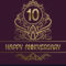 Happy Anniversary Greeting Card Template For Ten Intended For Template For Anniversary Card