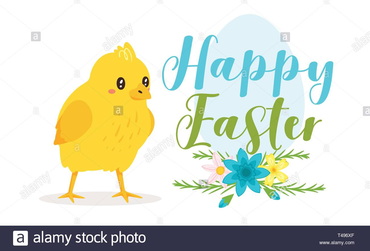 Happy Easter Design Template For Greeting Card Or Banner With Regard To Easter Chick Card Template