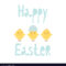 Happy Easter Greeting Card Template With Chicks In Easter Chick Card Template