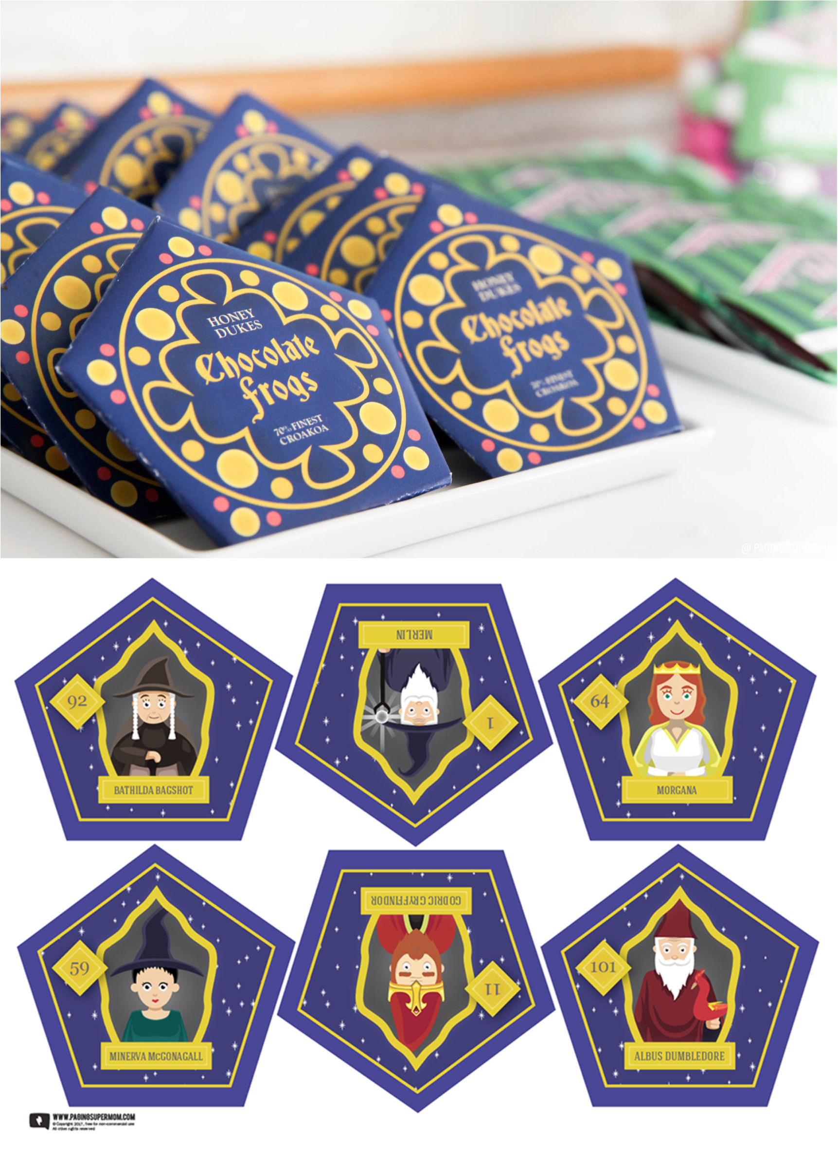 Harry Potter Chocolate Frogs – Free Printable Template For With Chocolate Frog Card Template