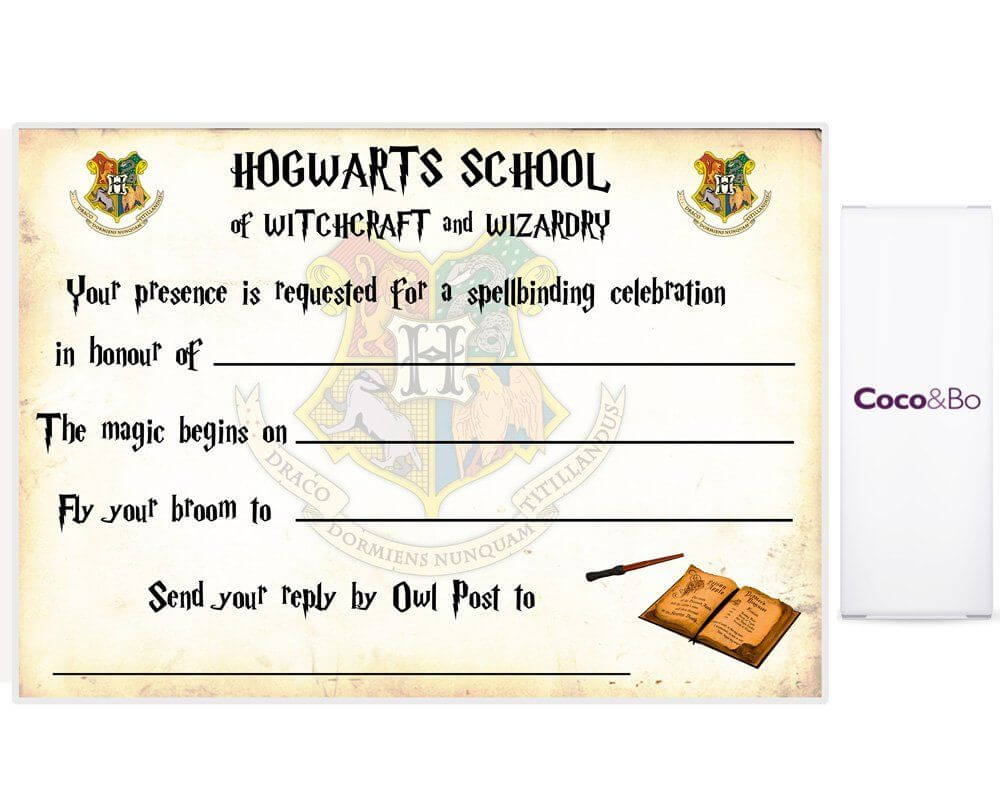 Harry Potter Ticket Invitation Template – Bagvania Free Regarding Harry Potter Certificate Template