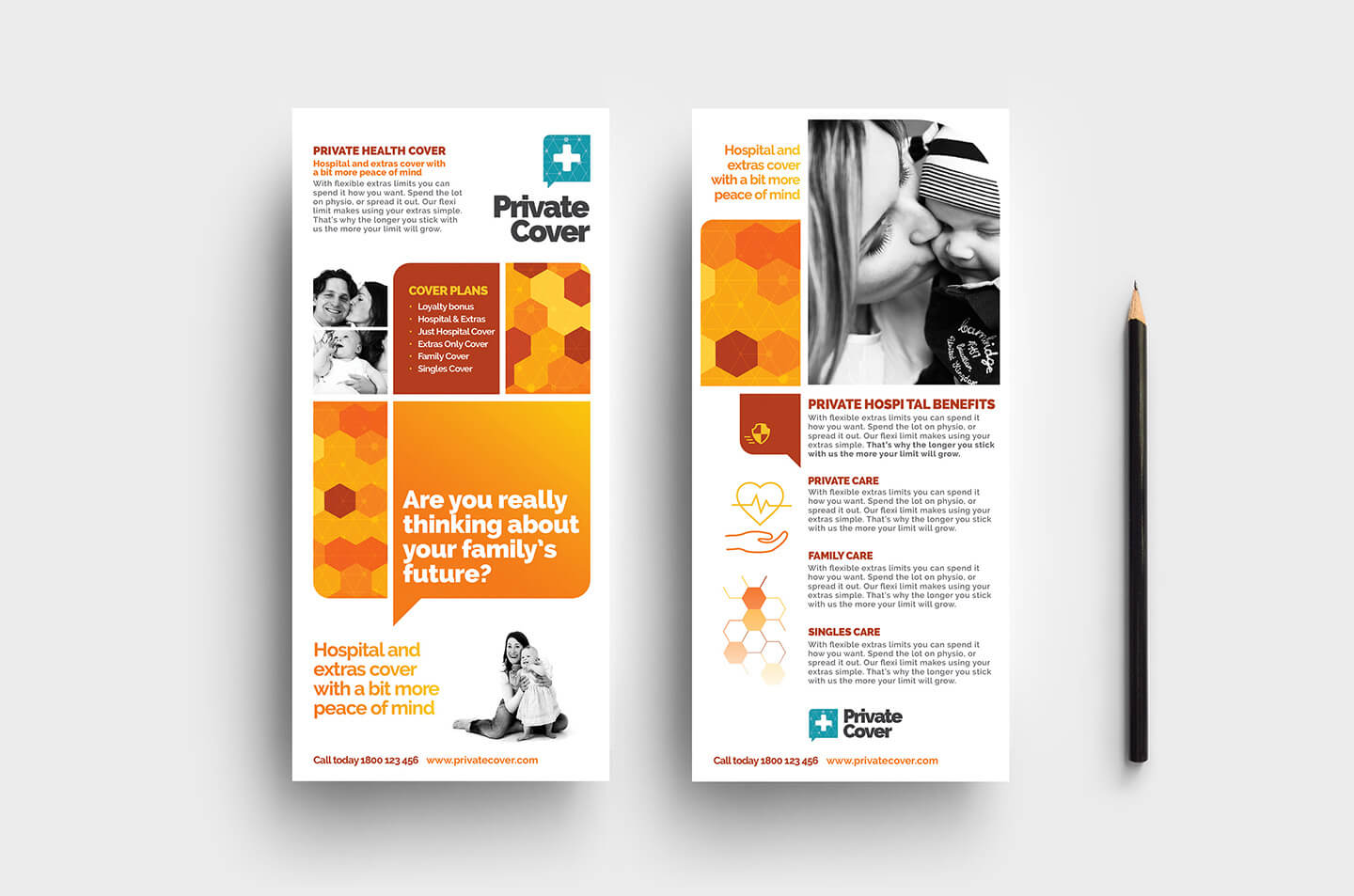 Health Insurance Dl Rack Card Template In Psd, Ai & Vector With Dl Card Template