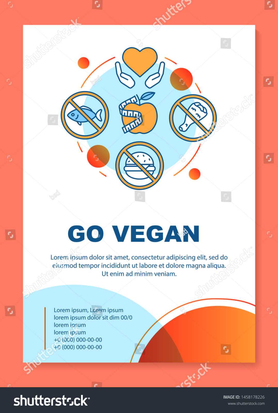 Healthy Nutrition Brochure Template Layout Go Stock Vector With Regard To Nutrition Brochure Template