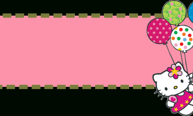 Hello Kitty Banner Template in Hello Kitty Banner Template