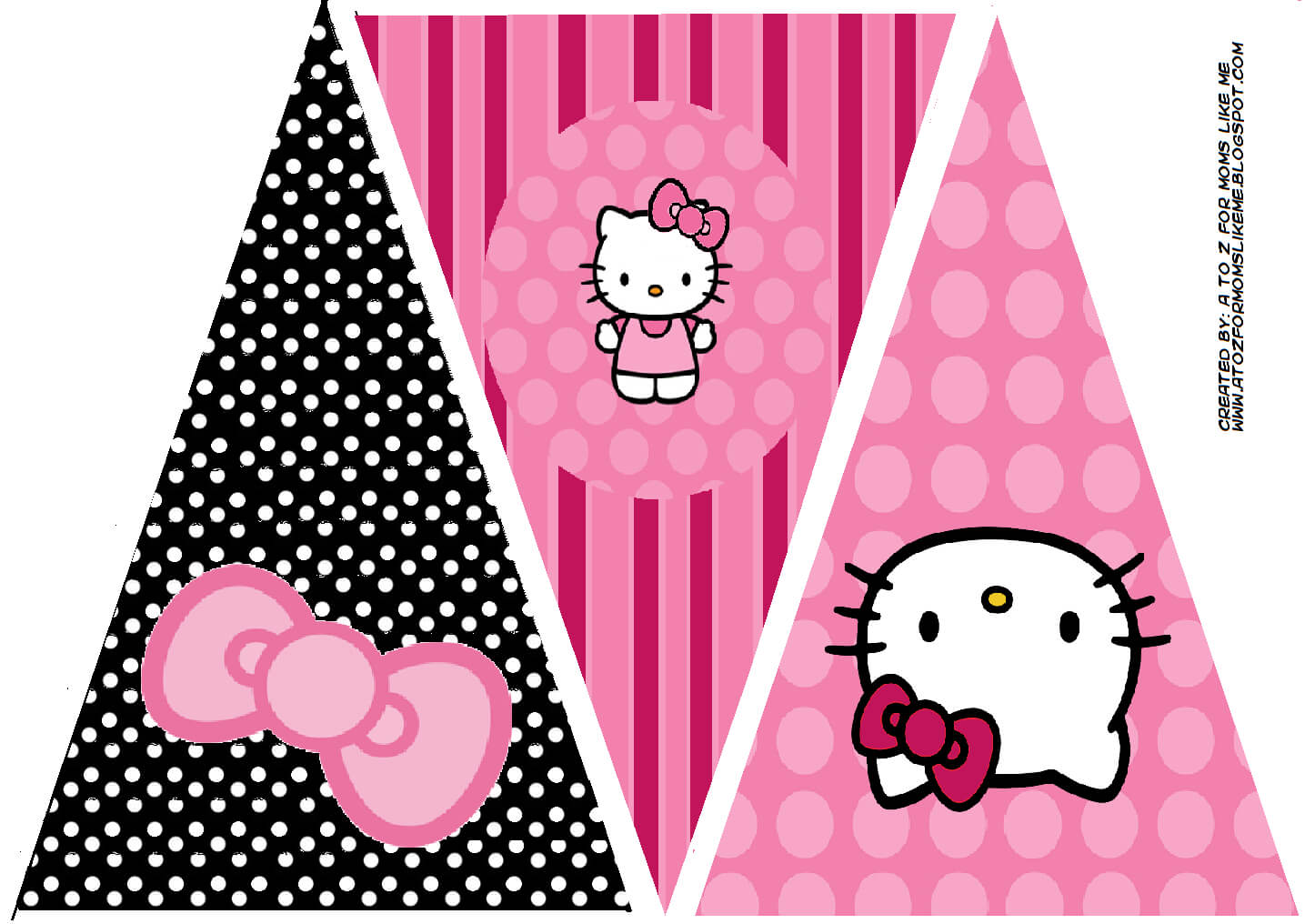 Hello Kitty Birthday Party Banner. This Is One Of 2 Inside Hello Kitty Banner Template