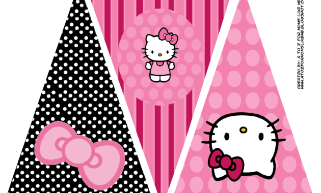 Hello Kitty Birthday Party Banner. This Is One Of 2 with Hello Kitty Birthday Banner Template Free