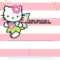 Hello Kitty Invitation Template – Portrait Mode | Hello For Hello Kitty Birthday Banner Template Free